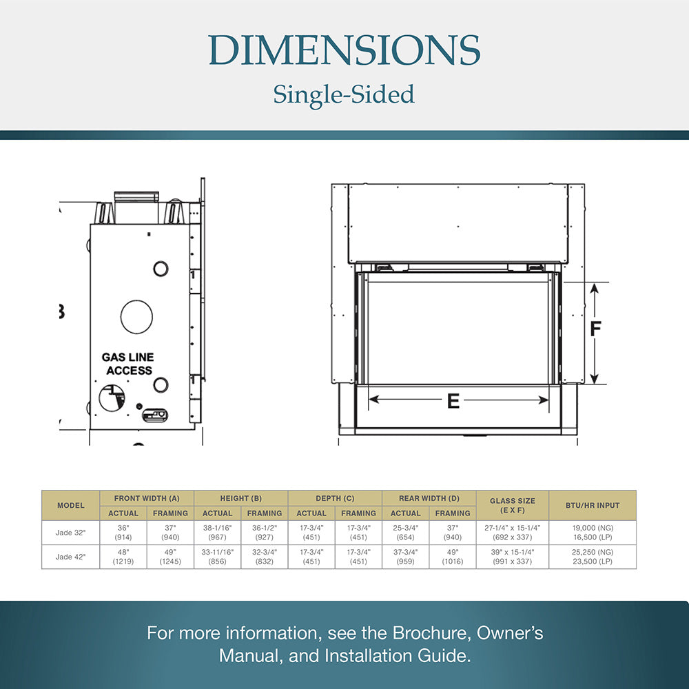 Majestic JADE32IN-B Jade 32-Inch Direct Vent Gas Fireplace