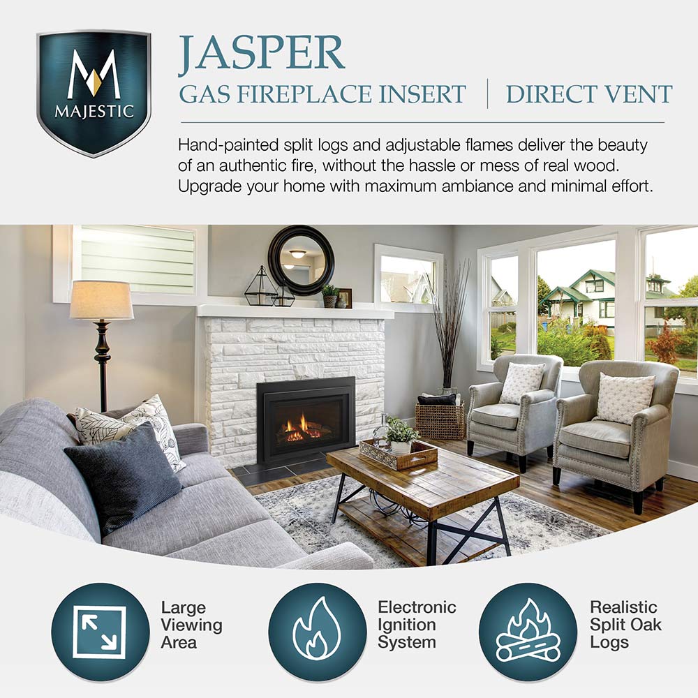 Majestic JASPER30IN Jasper 30-Inch Direct Vent Gas Insert