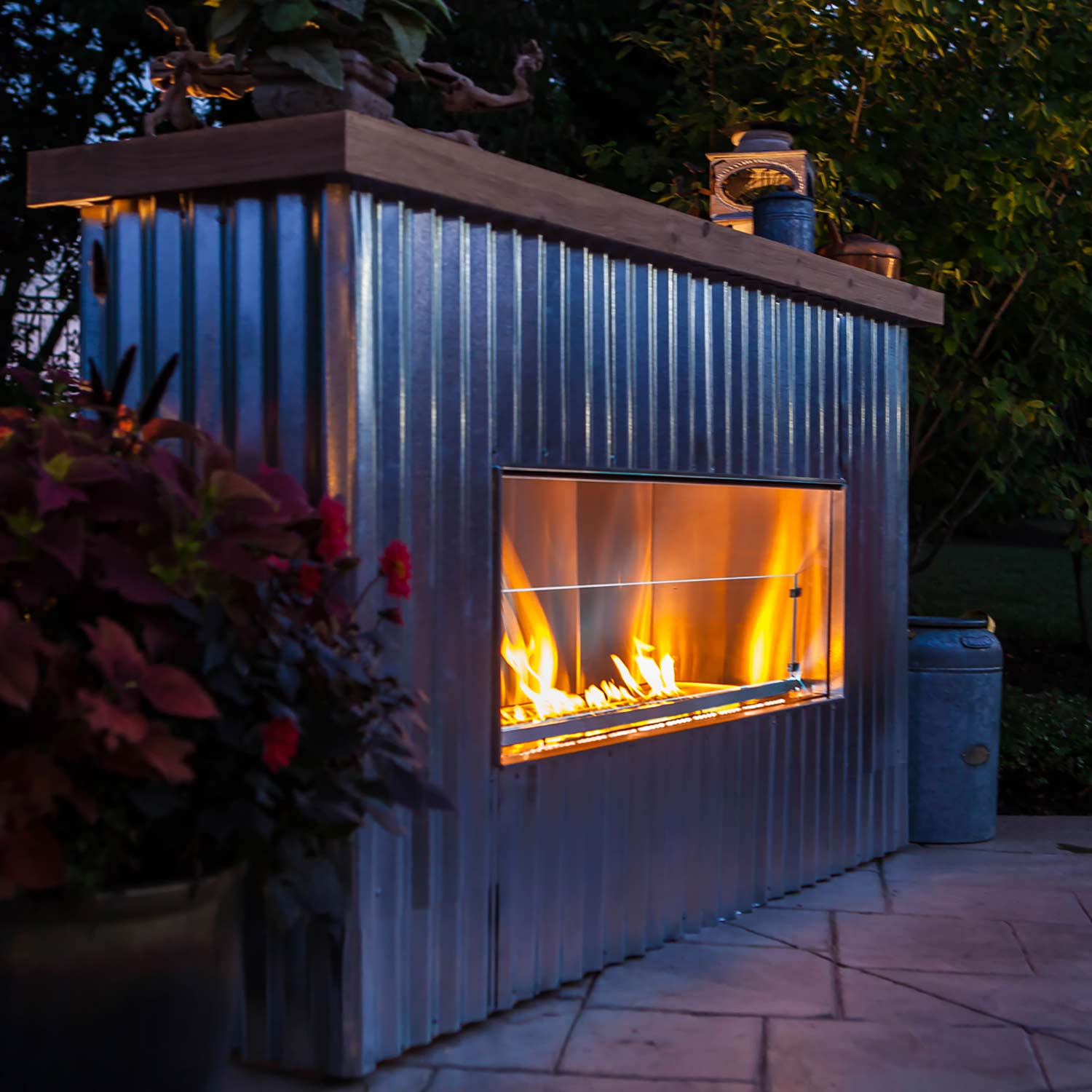 Firegear Kalea Bay Linear Outdoor Fireplace, 48-Inch – Fireplaces
