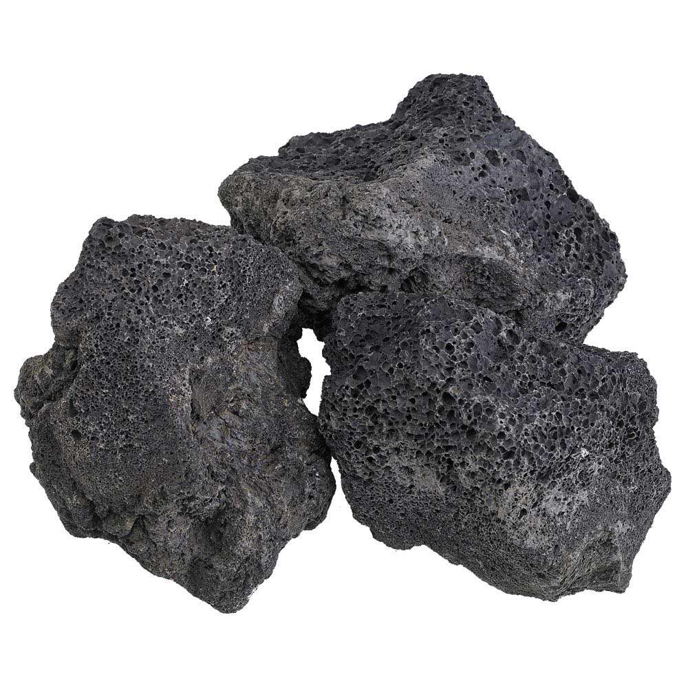 Black lava rocks, rough porous chunks