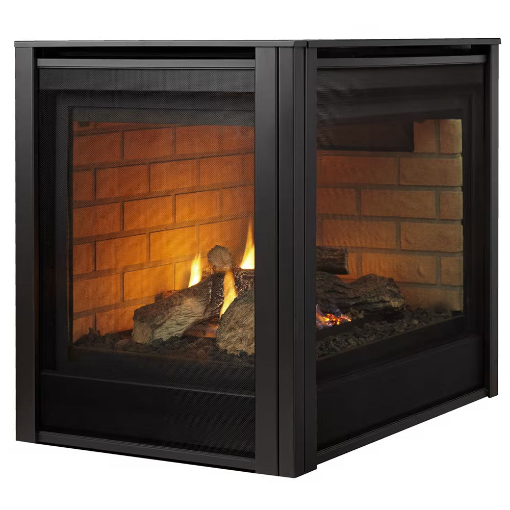 Majestic 36-Inch Direct Vent Multi-Sided Left Corner Gas Fireplace with IntelliFire Ignition
