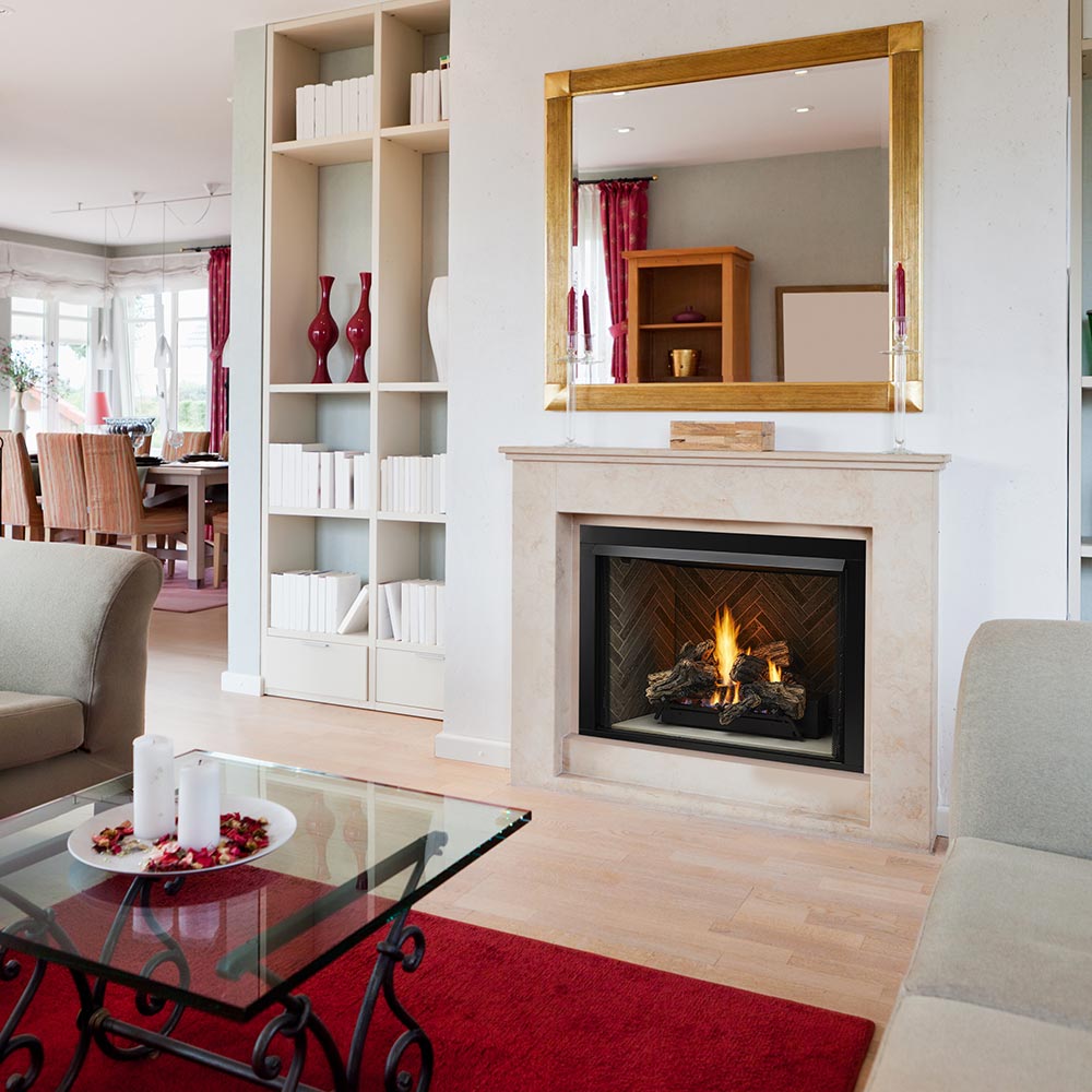 Monessen LCUF36CR-C Lo-Rider 36-Inch Circulating Brick Vent-Free