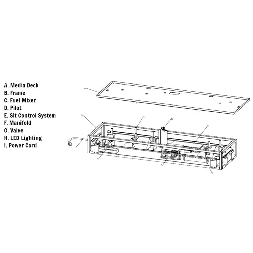 Grand Canyon Bedrock Traditional Drop-In Burner System