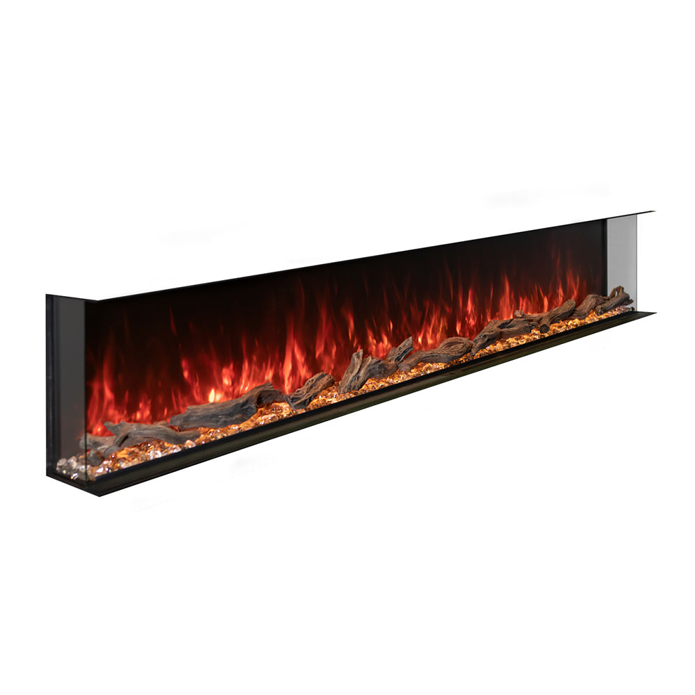 Modern Flames Landscape Pro Multi 120-Inch Three-Sided Built-In Electric Fireplace