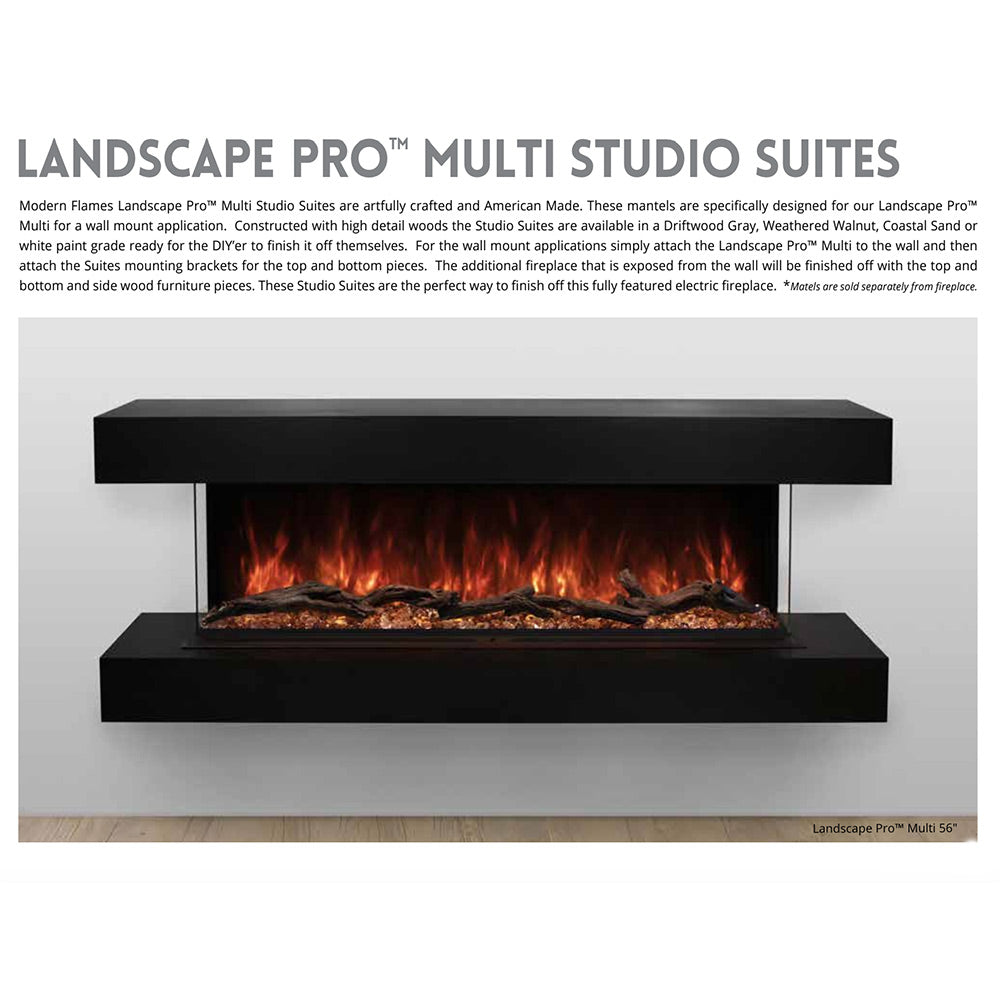 Modern Flames Landscape Pro Multi 56in Three-Sided Electric