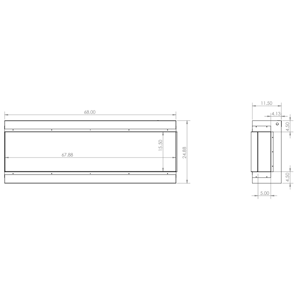 Modern Flames RedStone 36-Inch Built-In Electric Fireplace