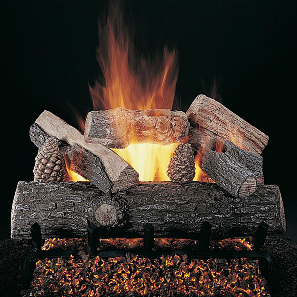 Rasmussen Lone Star Series Stainless Steel Fireplace Log Set