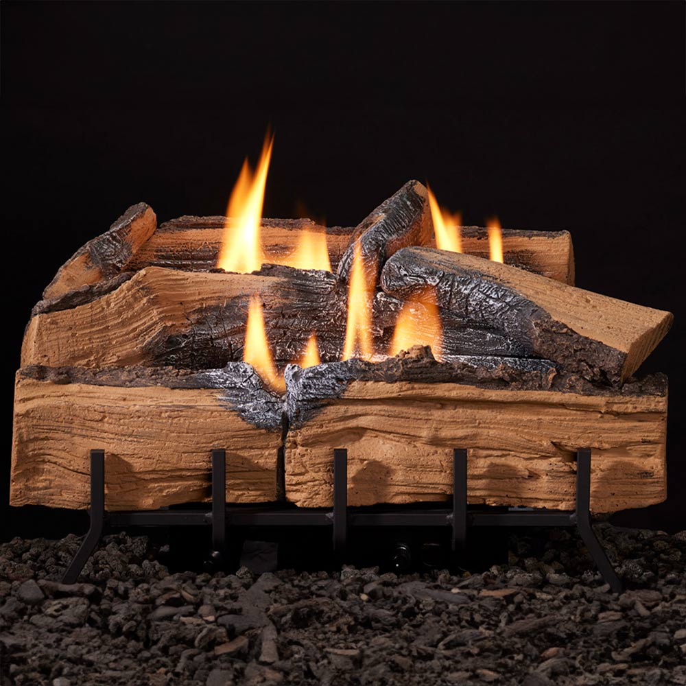 Outdoor Lifestyles 18-Inch Mezmer Split Log Set – Fireplaces Direct