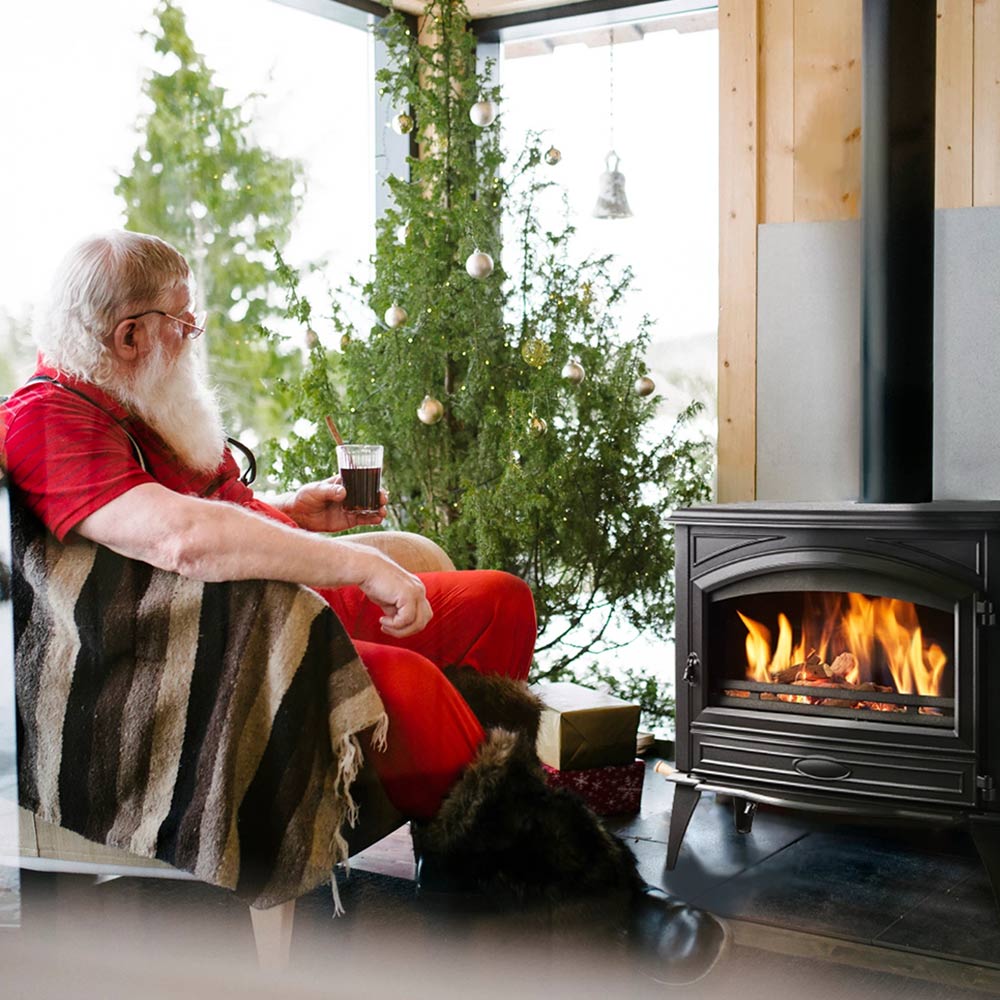 Sierra Flame by Amantii Freestand Lynwood W76 Wood Stove