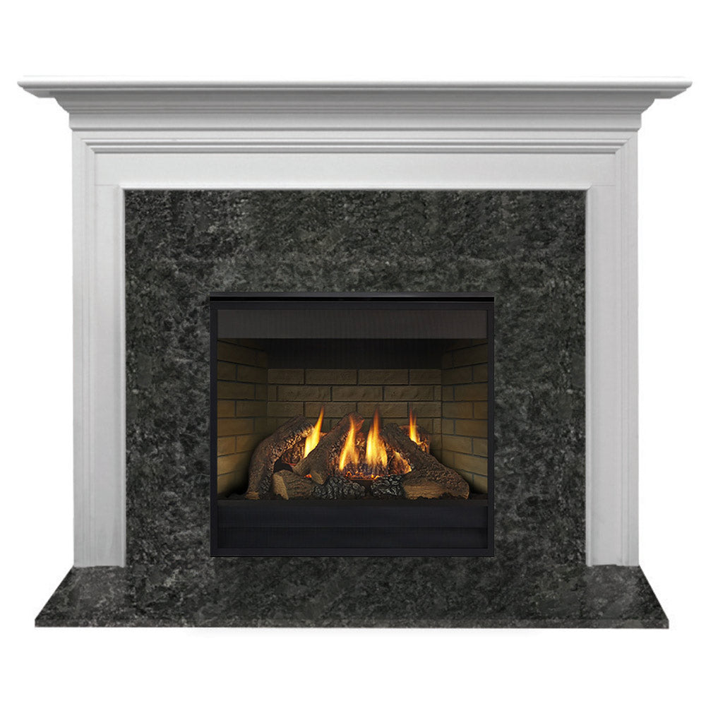 Majestic MDV3732 DV Gas Fireplace w/ Richland Flush Mantel