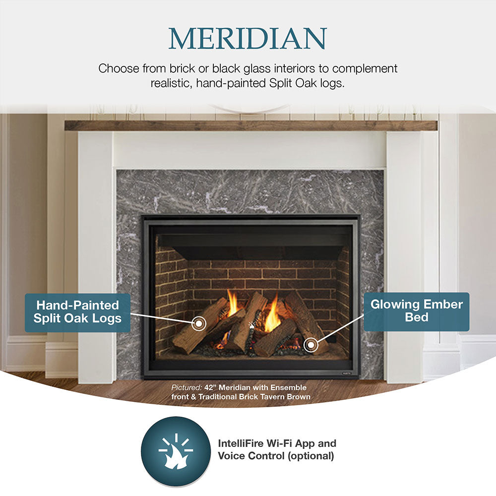 Majestic Meridian 36-Inch Direct Vent Gas Fireplace