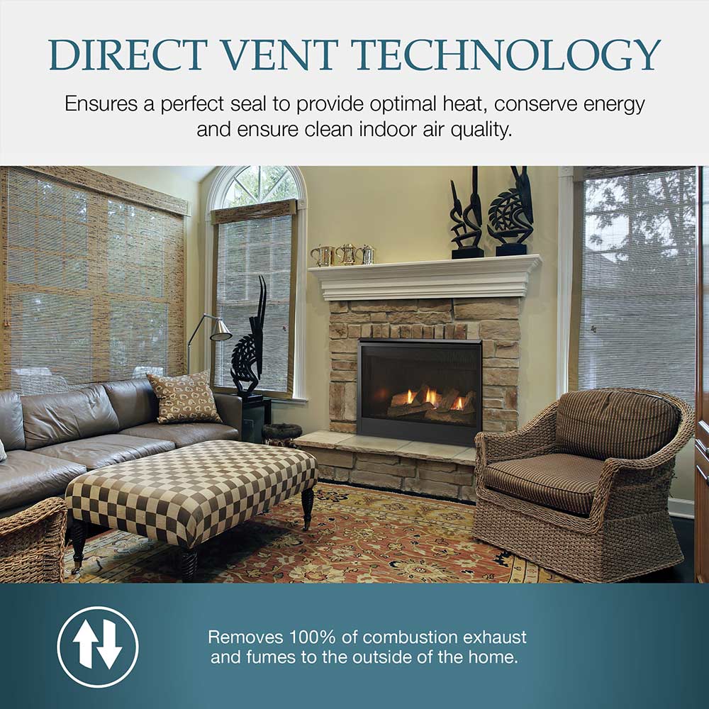 Majestic MERC32 Mercury 32-Inch Direct Vent Gas Fireplace