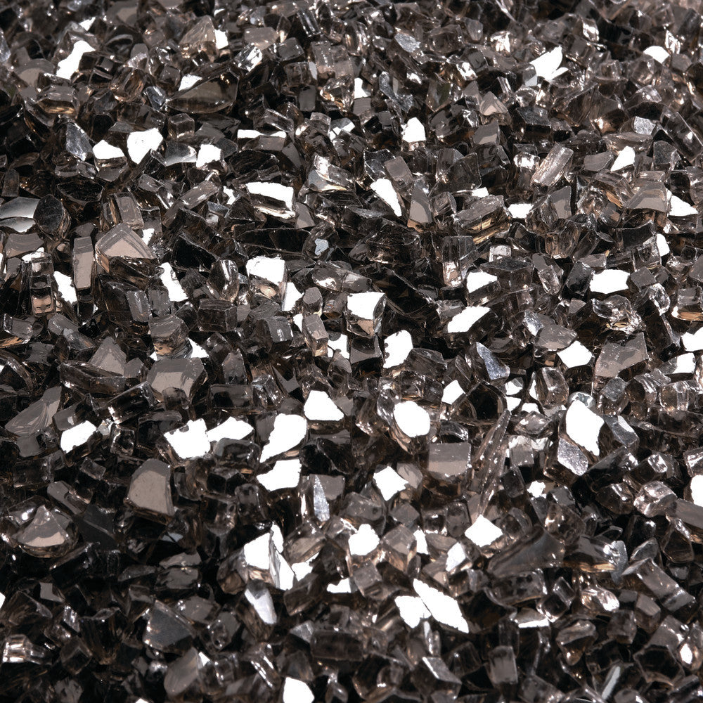 Black glass ember pieces for media kit