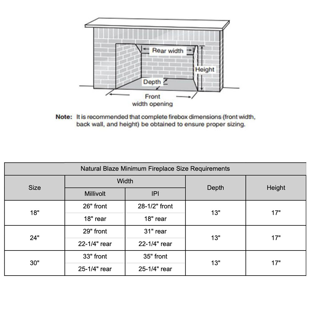 Monessen Natural Blaze See-Through 27in VF Gas Log Set