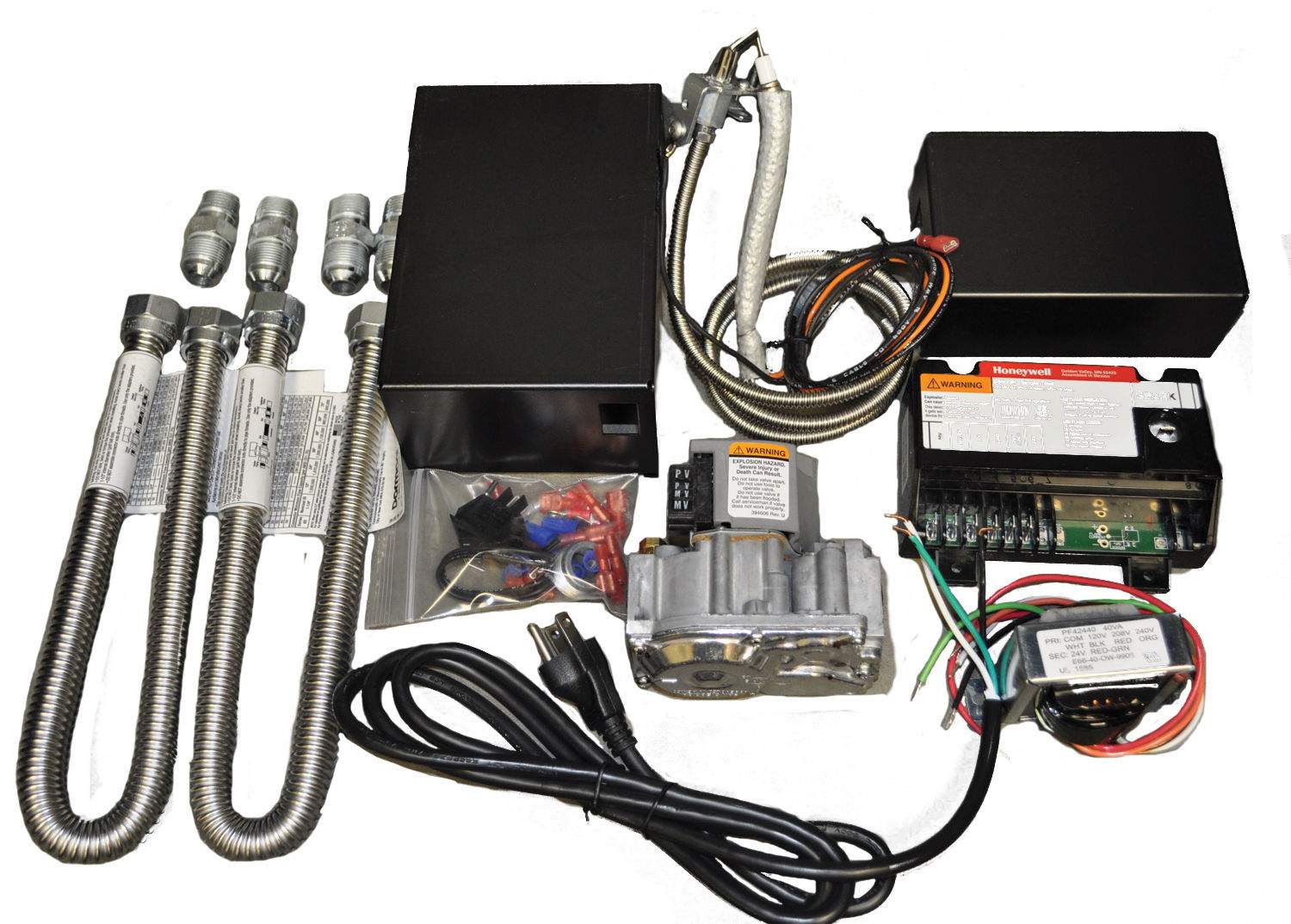Honeywell MVK-EIHC415-1 electronic ignition valve kit with wiring harness, control module