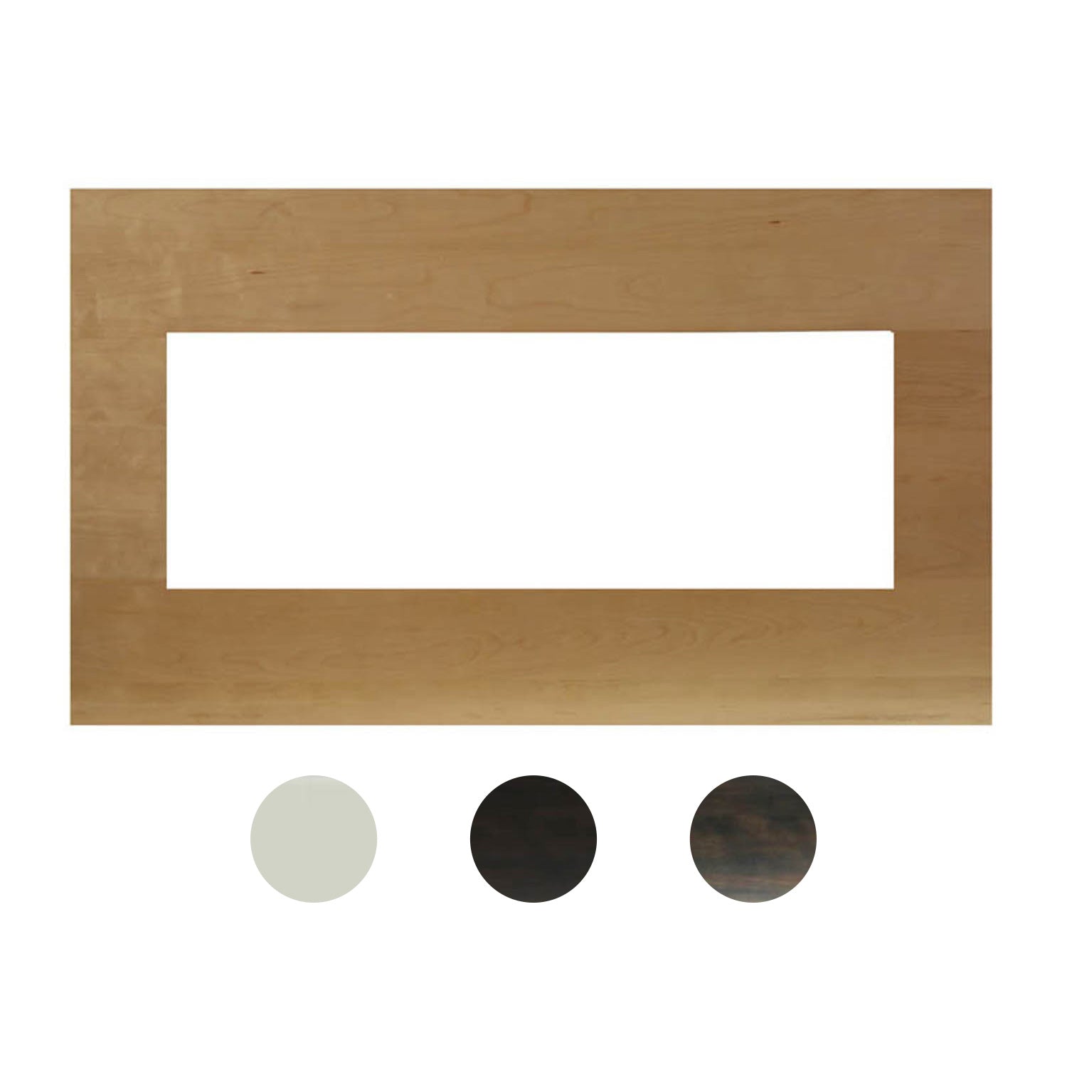 Amantii MAN-BM Birch Wood Mantel-Surround for Panorama Series Extra Slim 40-Inch Electric Fireplace