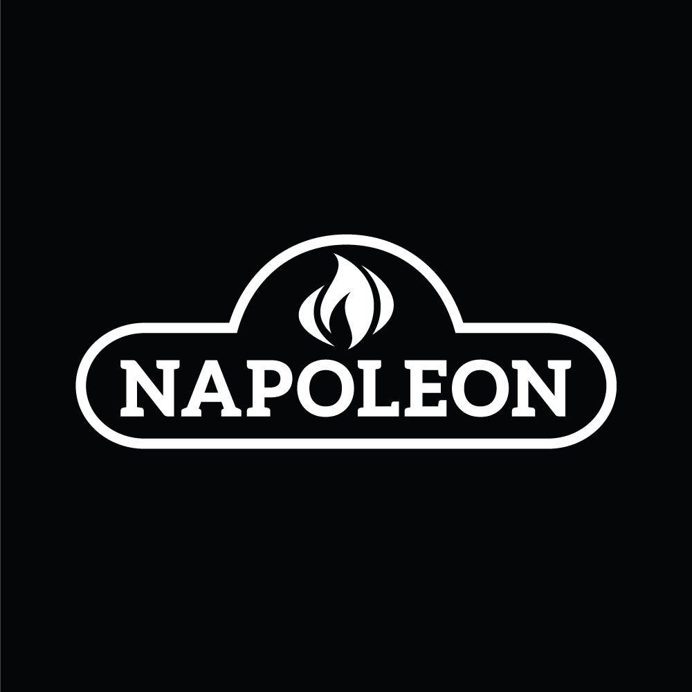 Napoleon logo badge with flame icon