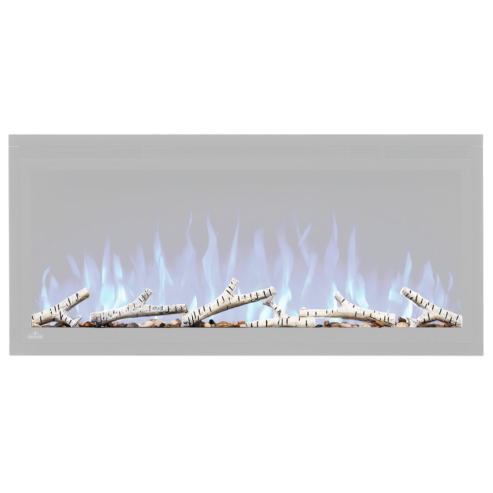 Napoleon Birch Log Set with Rocks for Entice Series Firebox