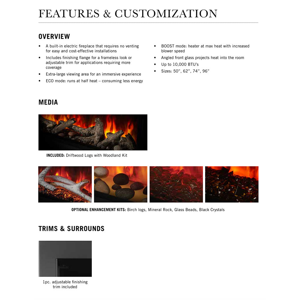 Napoleon Astound Series Built-In Electric Fireplace