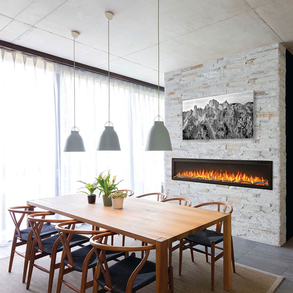 Napoleon Driftwood Log Set with Rocks for Entice Series Firebox