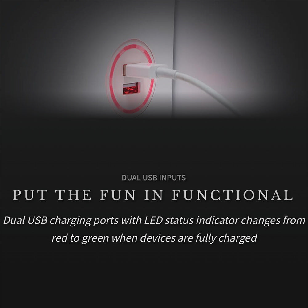 Napoleon Stylus Cara Elite Wall Mount Electric Fireplace with Remote and Wood Surround