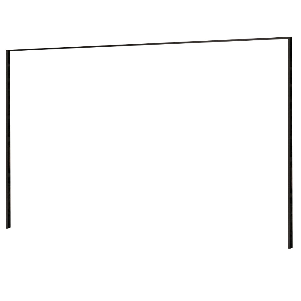Black faceplate trim kit with rectangular side brackets