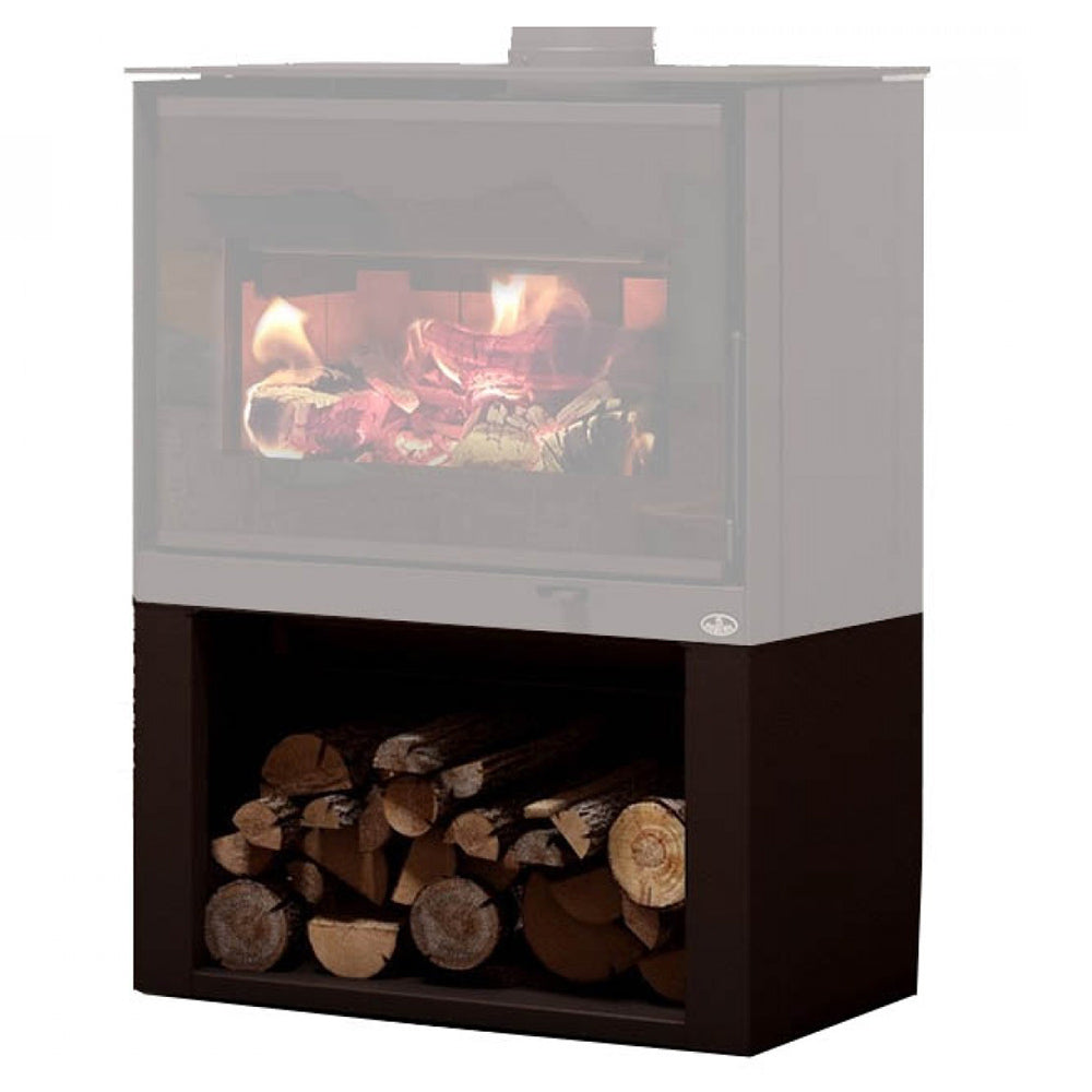 Osburn Black Steel Base Kit with Log Storage for Osburn Inspire 2000 Wood Stove