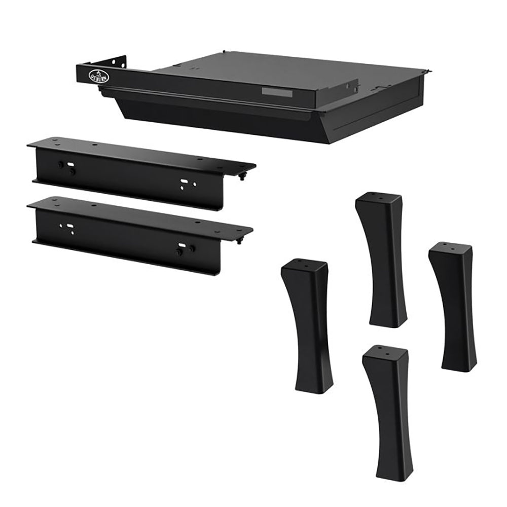 Osburn Black Cast Iron Straight Leg Kit with Ash Drawer for Osburn 2000 Wood Stove