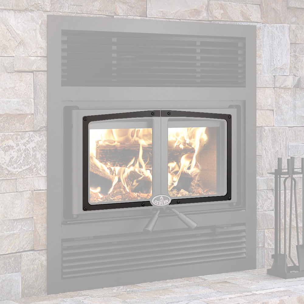 Osburn Black Door Overlay for Osburn Everest II Wood Fireplace