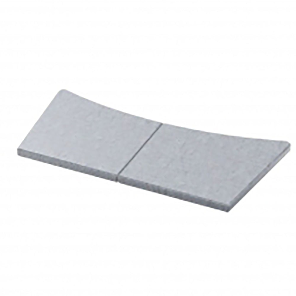 Gray soapstone top panel kit with two hinged rectangular stone pieces