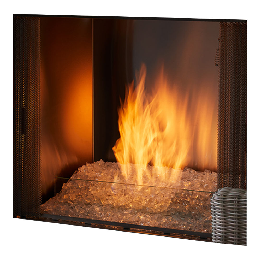 Outdoor Lifestyles Courtyard 42-Inch Contemporary Outdoor Natural Gas Fireplace