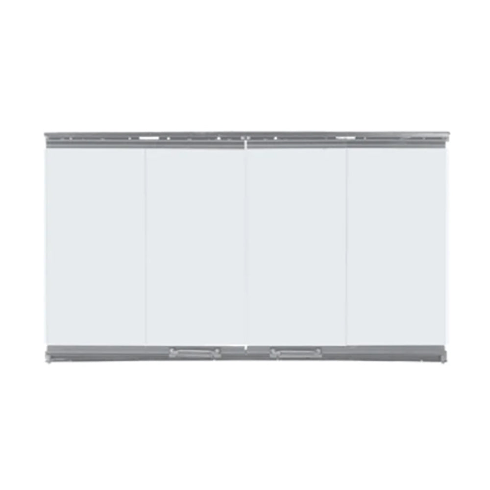 Outdoor Lifestyles Glass Bi-Fold Doors for 42-Inch Villa Outdoor Wood Fireplace