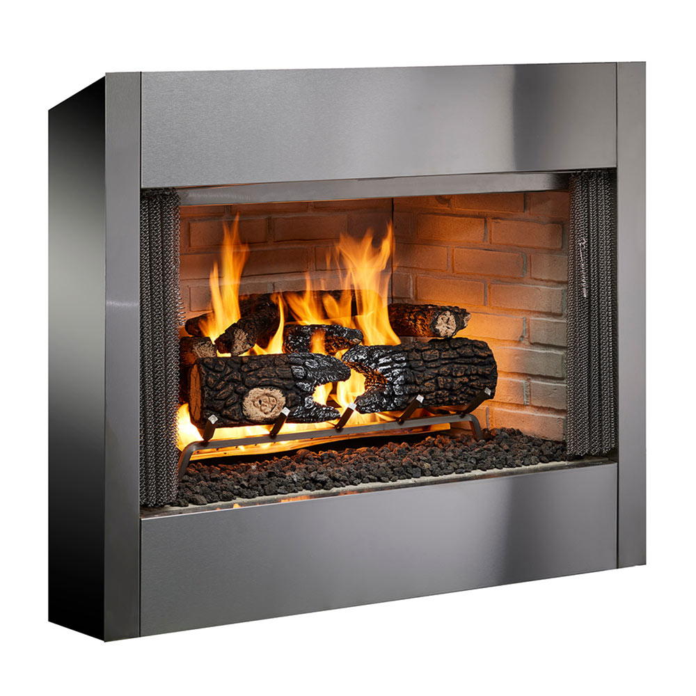 Outdoor Lifestyles Villa 42-Inch Outdoor Wood Fireplace