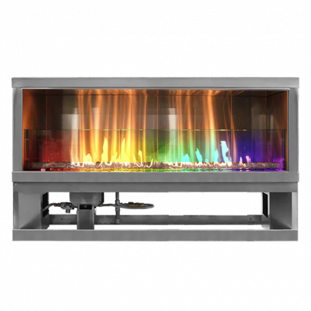 Firegear OFP-60LECO-LED Kalea Bay Linear Outdoor Fireplace, 60-Inch