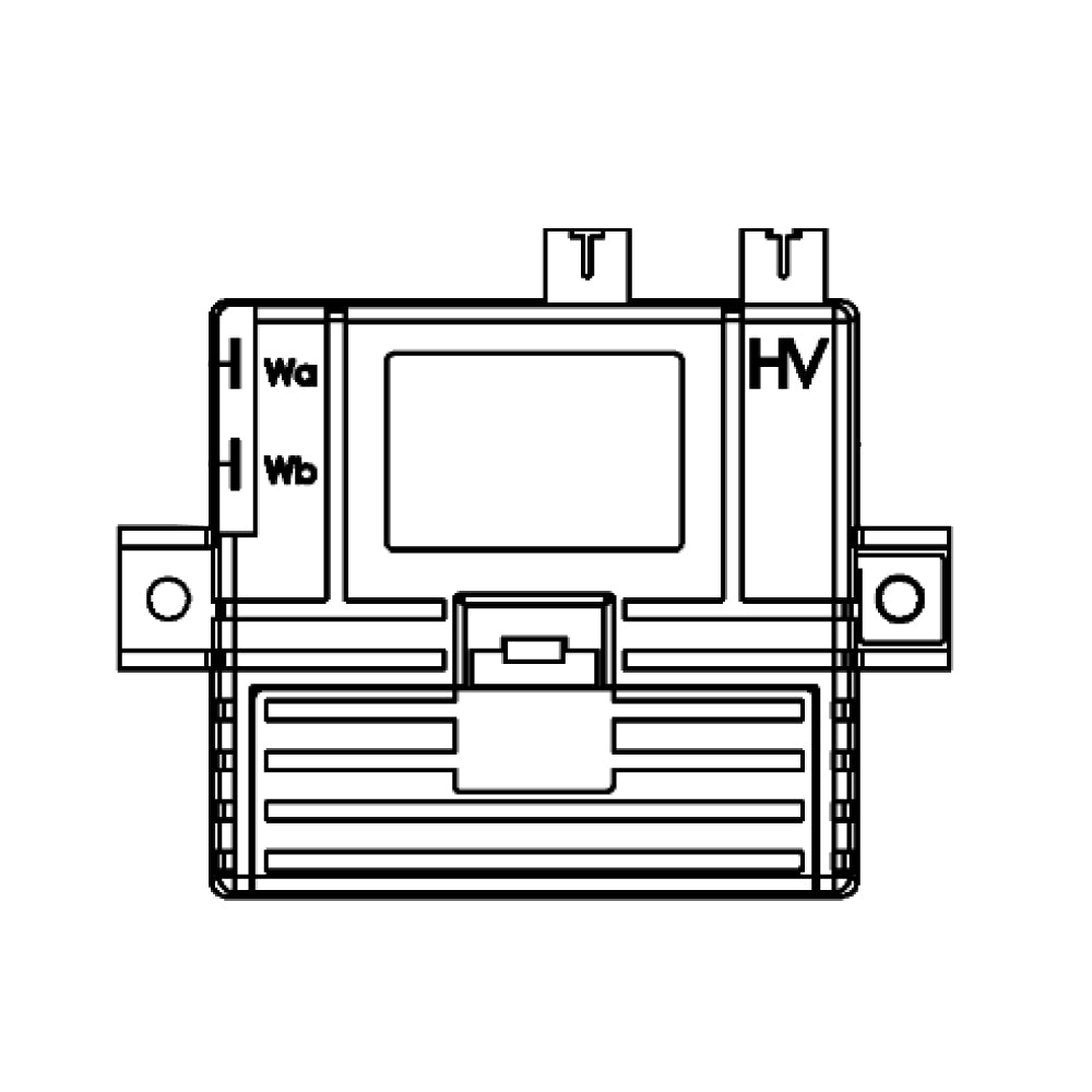 Electronic spark assist for outdoor gas fireplace, front schematic view