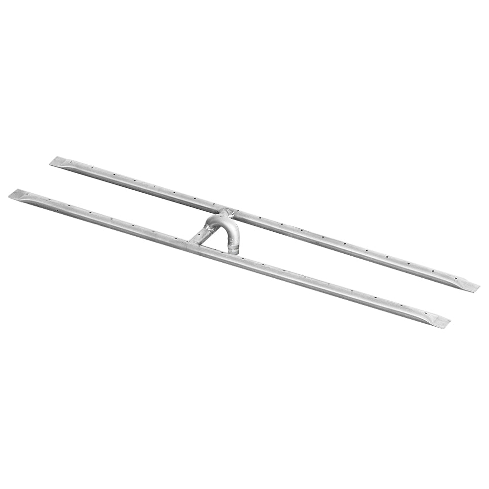 Stainless steel H-shaped gas fireplace burner with long linear channels