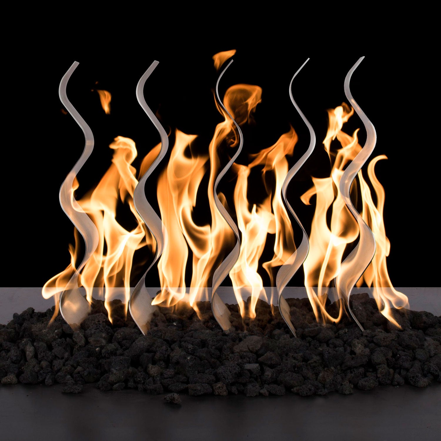 The Outdoor Plus OPT-WBSxx Stainless Steel Fireplace Waves