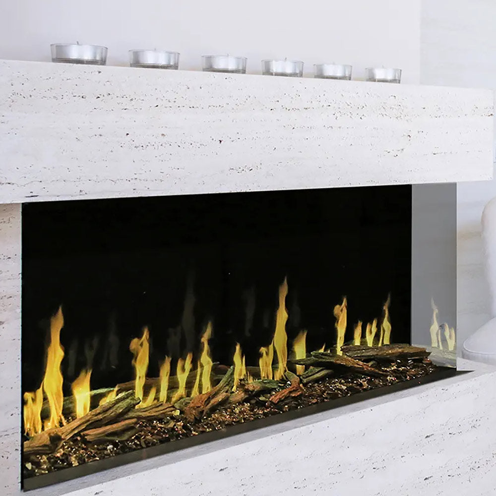 Modern Flames Orion Multi 60-Inch Three-Sided Built-In Electric Fireplace