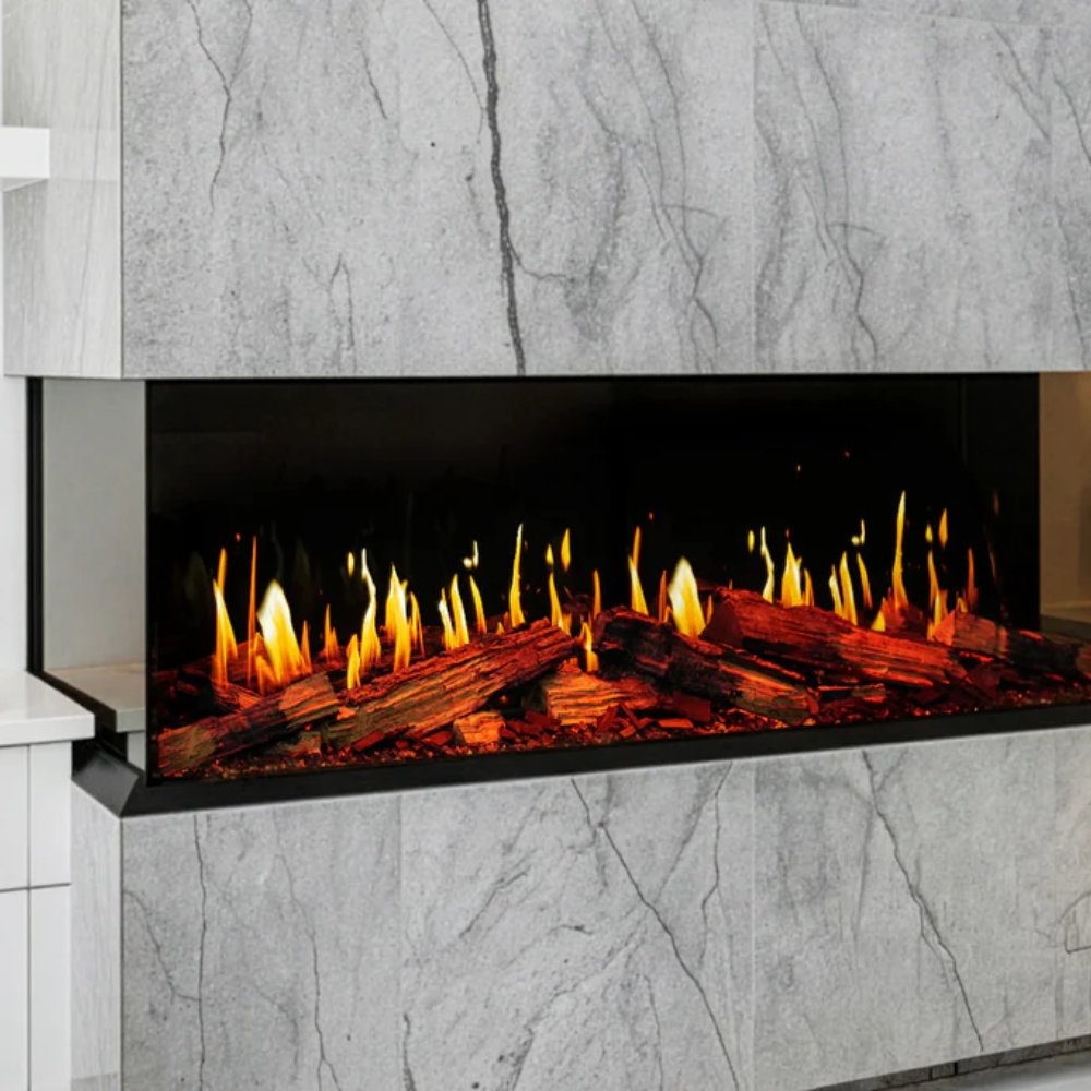 Modern Flames Orion V2 Multi 100-Inch Three-Sided Built-In Electric Fireplace
