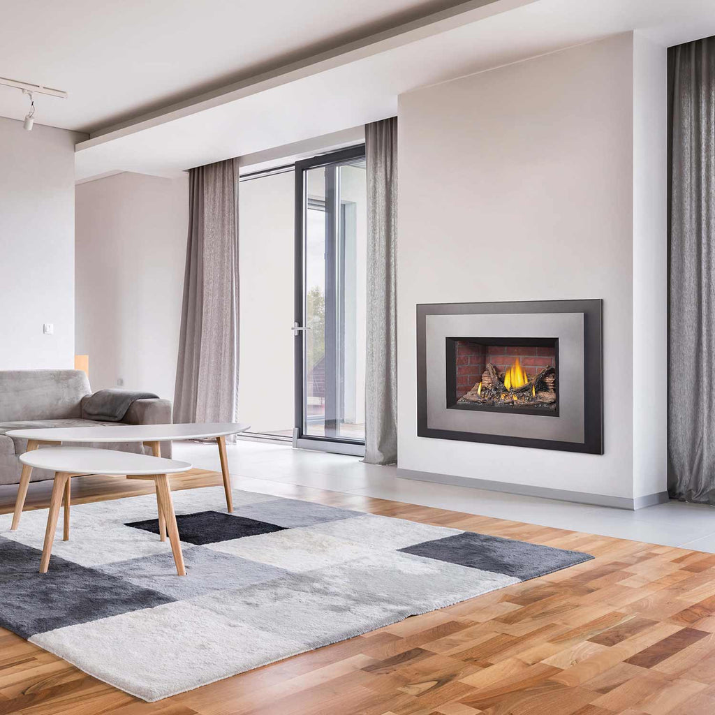 Napoleon GDIG3N-1 Oakville Series Electronic Ignition Direct Vent Gas Fireplace Insert with Glass Ember Bed