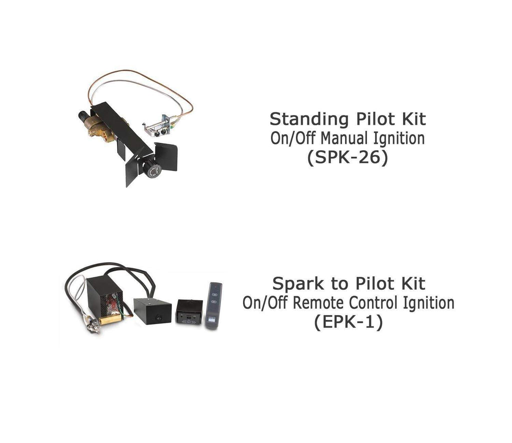 Ignition control kit with black module, cables, and remote-style switch
