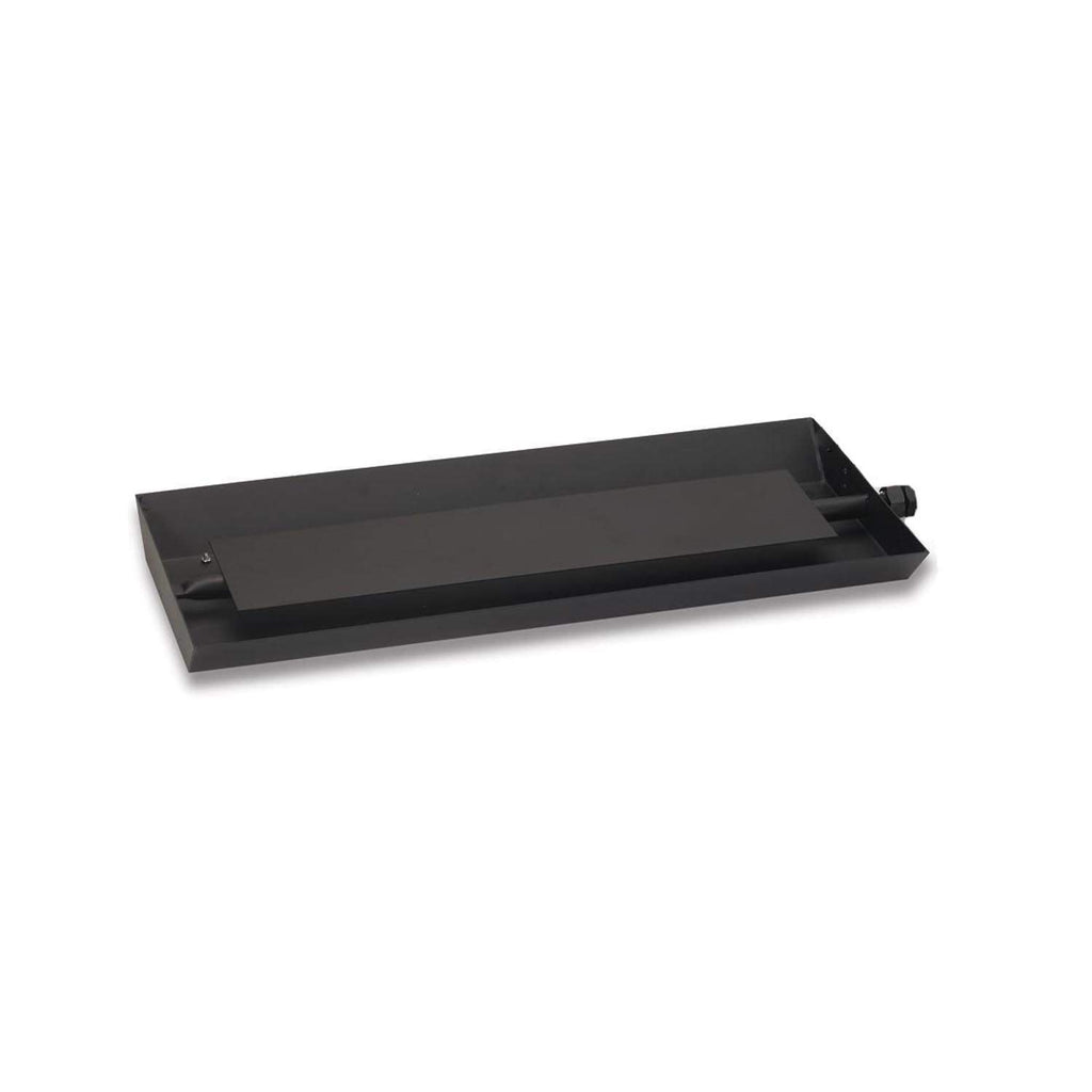 Real Fyre PB vented glass burner kit, black burner pan tray