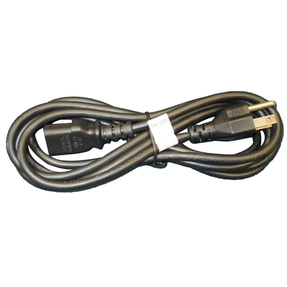 PelPro replacement power cord with molded plug ends and black cable