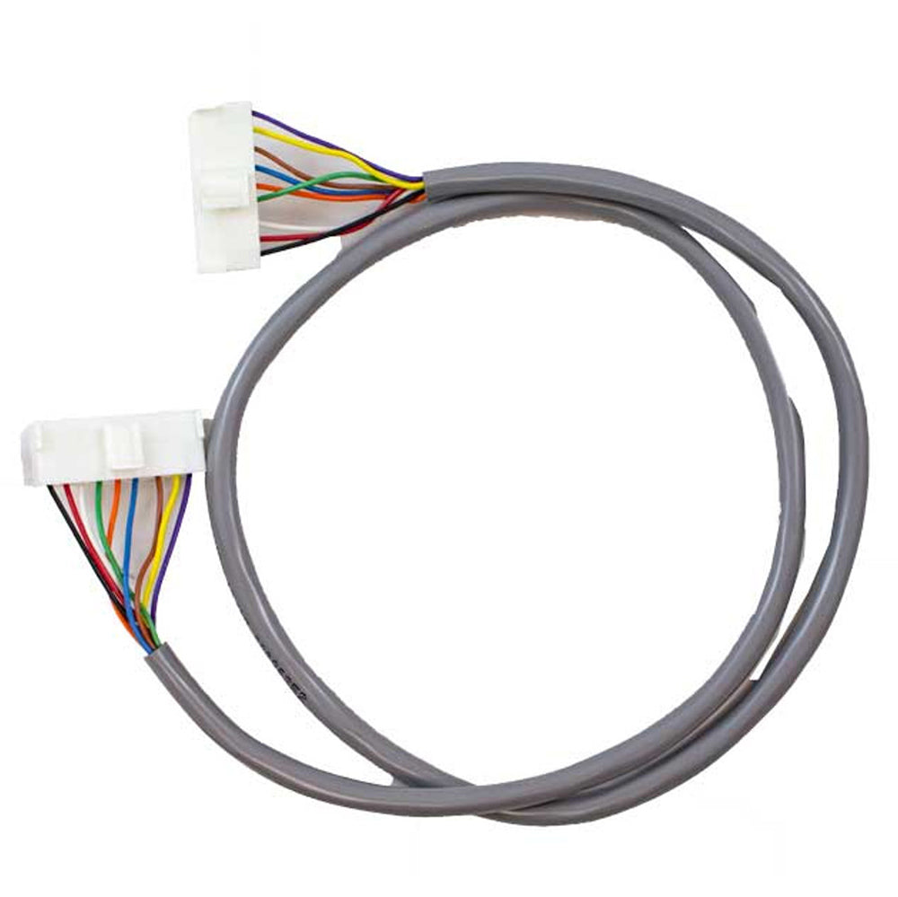 Replacement wire harness with gray cables and white connectors, multicolored internal wires