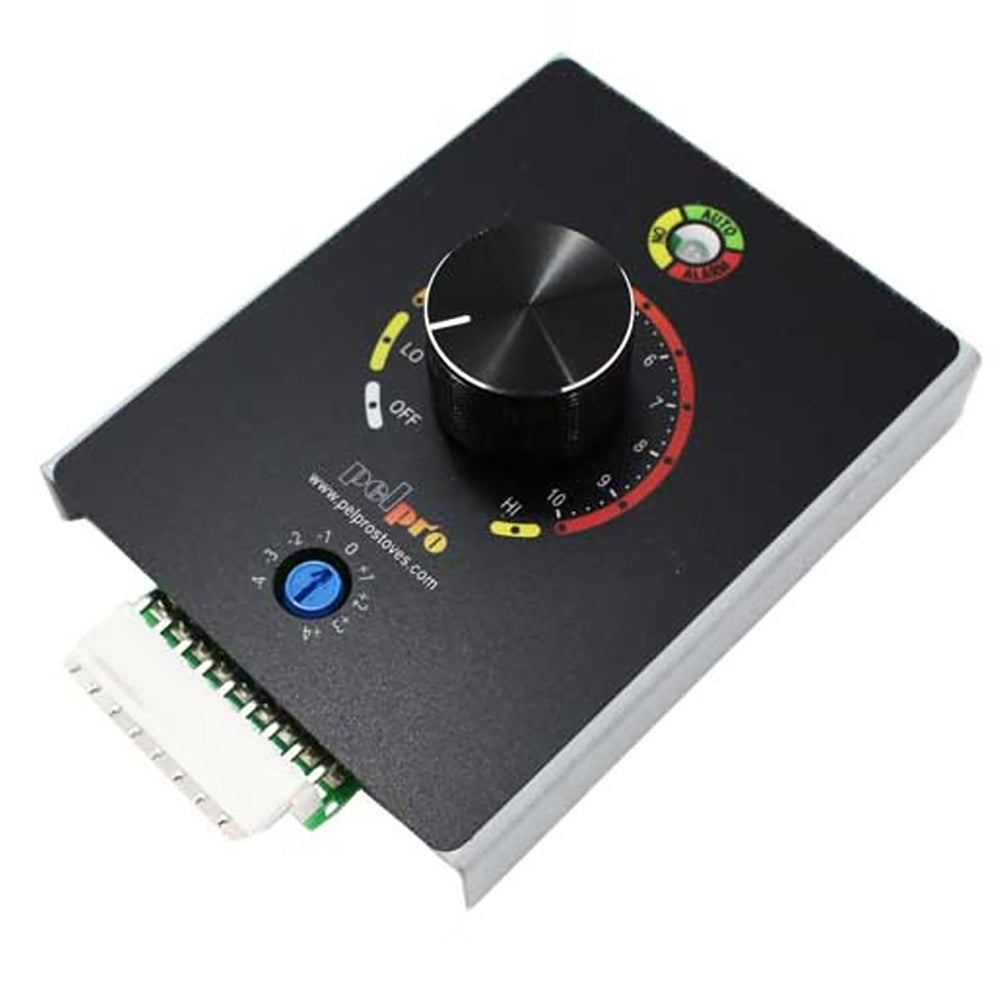 PelPro replacement dial control board with black rotary knob and wiring connector