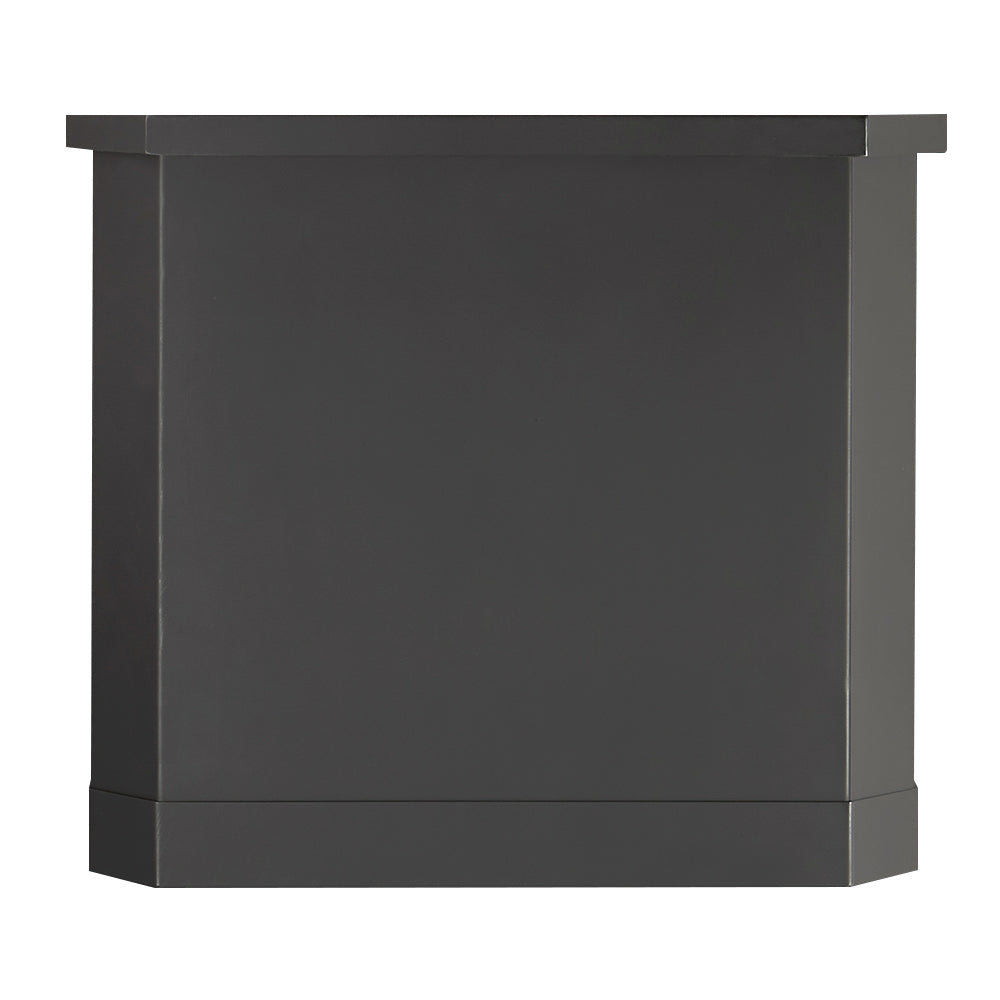 PelPro pellet stove hopper extension, dark gray rectangular hopper box
