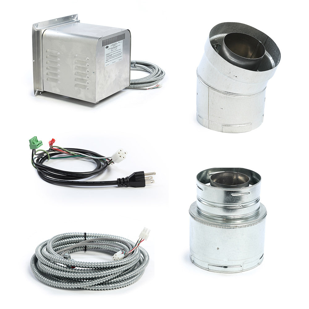 Kingsman PVH58-4x7-RIG Horizontal 4x7-Inch Power Vent Starter Kit for 4x6-5/8-Inch Rigid Pipe