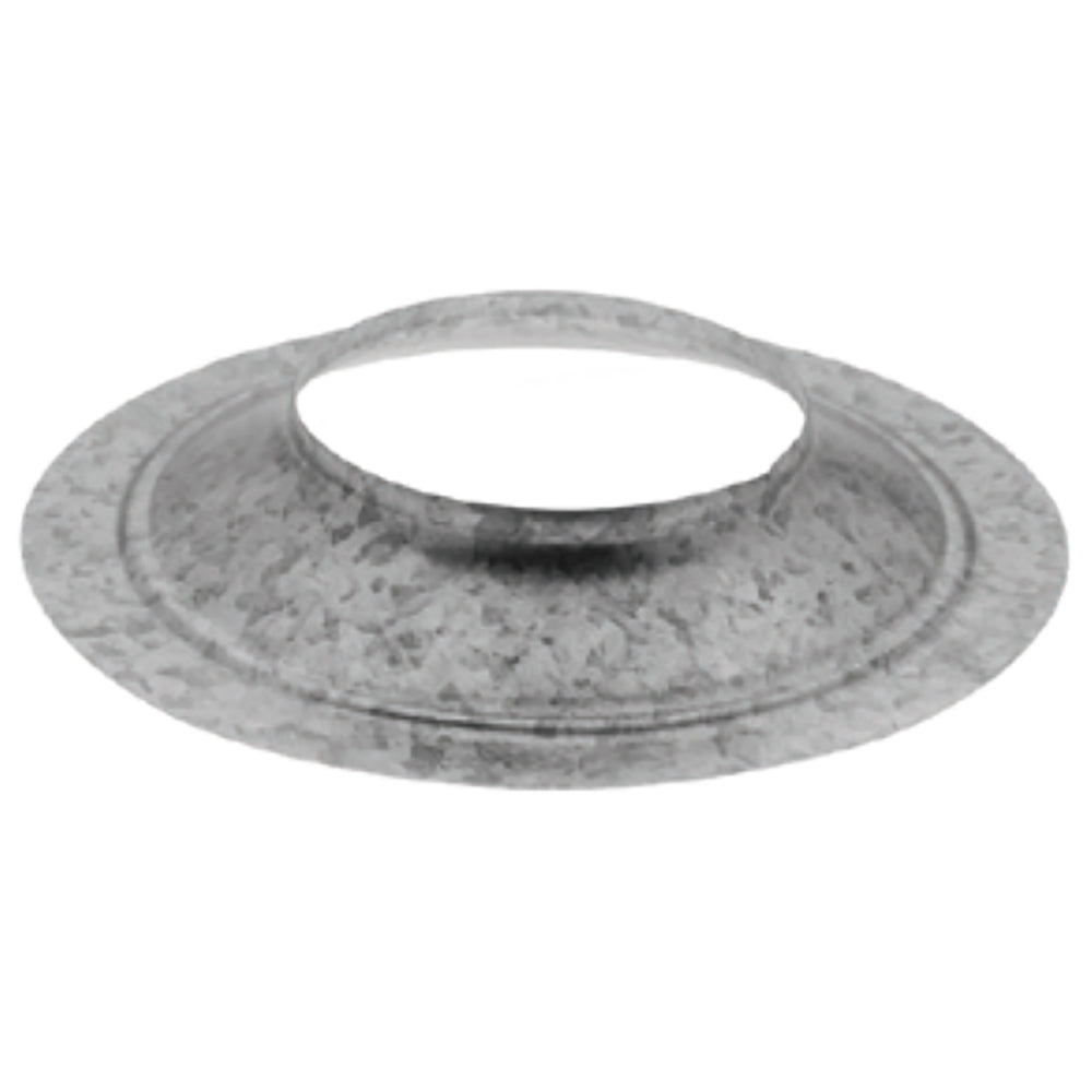 DuraVent PelletVent storm collar, gray metal ring with center opening