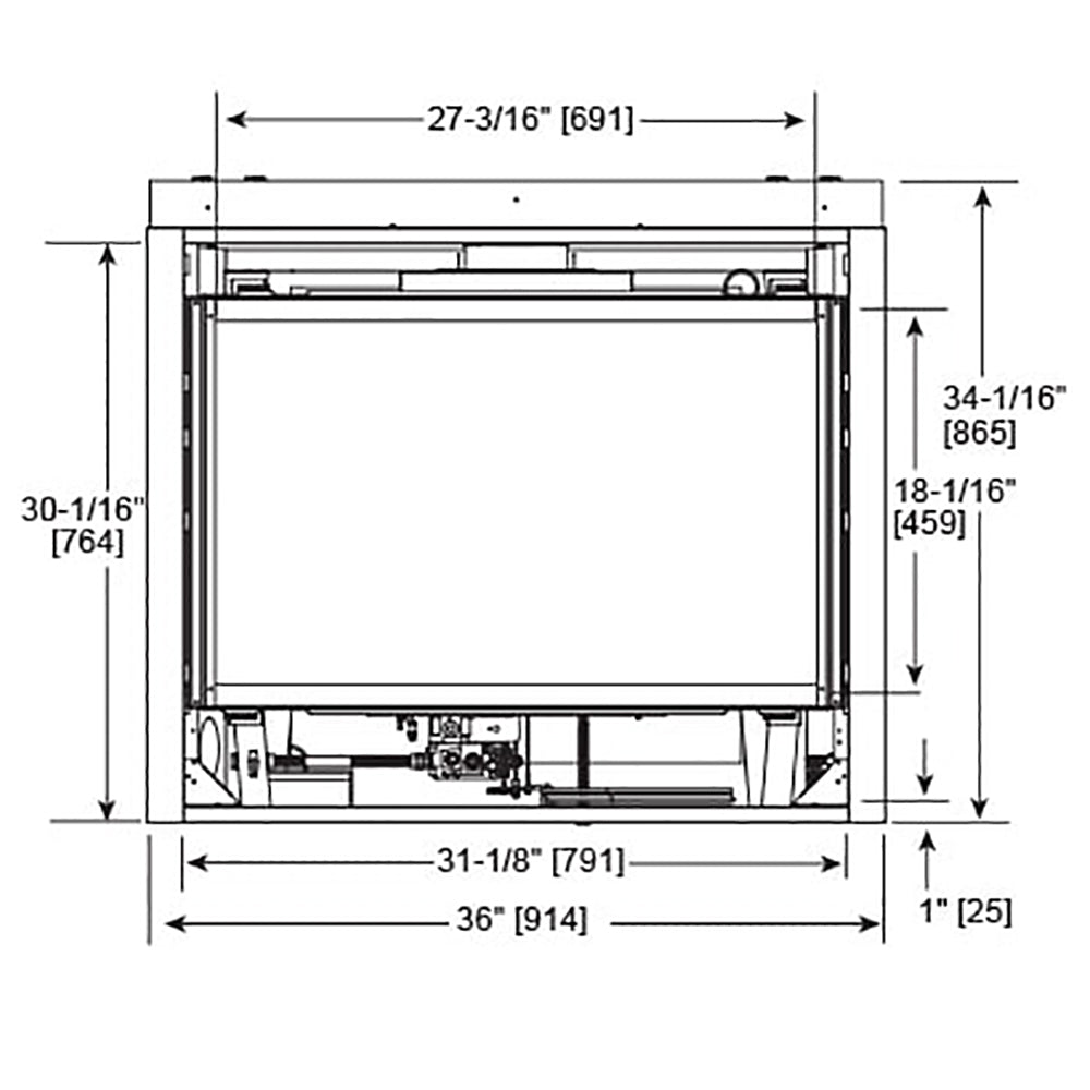 Majestic QUARTZ32IFT Quartz 32-Inch Direct Vent Gas Fireplace