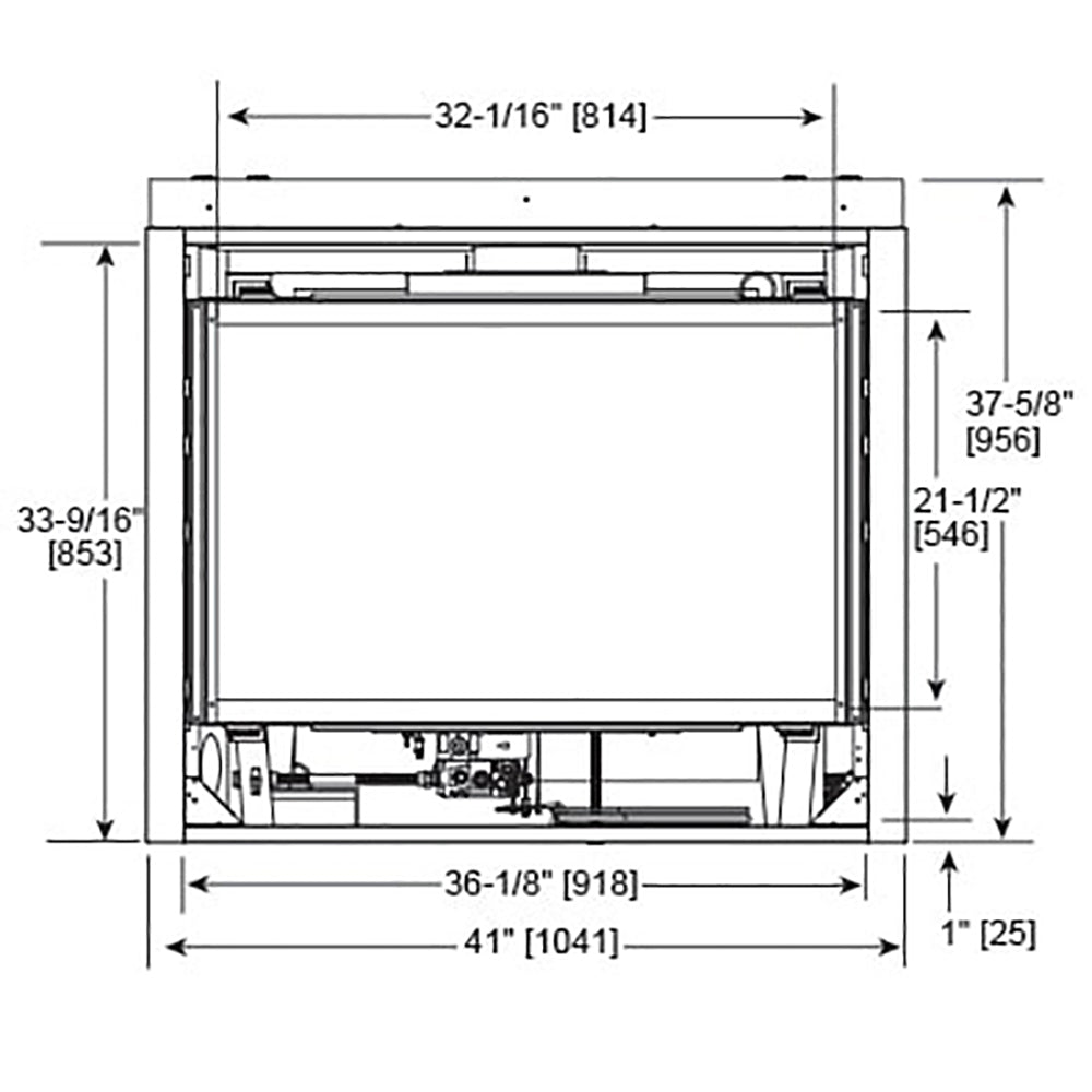 Majestic QUARTZ36IFT Quartz 36-Inch Direct Vent Gas Fireplace